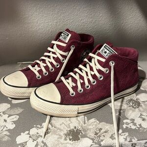 Purple lace converse